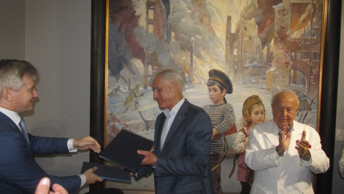 Открытие филиала Московской государственной картинной галереи художника Василия Нестеренко