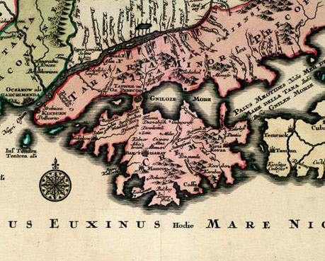 Карта Крыма 1630 года