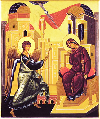 Днесь спасение. Икона Благовещение Пресвятой Богородицы. Икона Благовещения Богородицы Рублева.